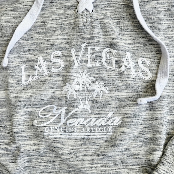 ESY Surf Co Las Vegas Nevada "Genuine Article" Gray Hooded Sweatshirt Size M - Picture 3 of 8